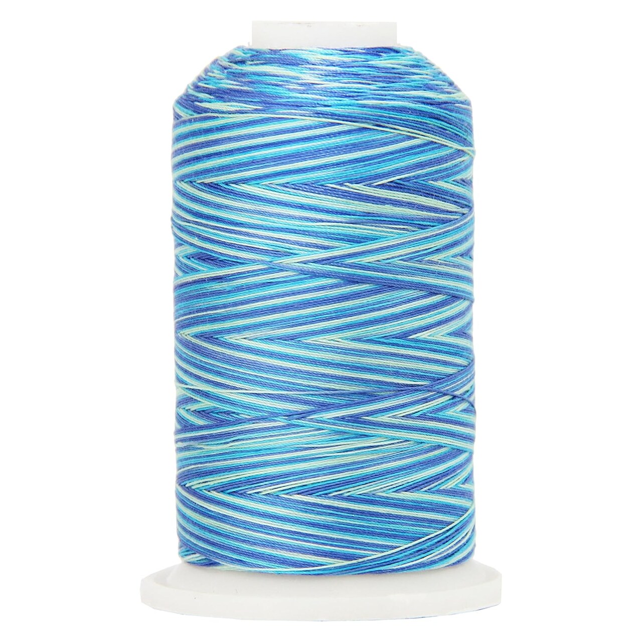 Threadart Multicolor 100% Cotton Thread | Variegated Colors for Quilting, Sewing, and Embroidery | 40/3wt - 600M (660 Yards) Cones | Long Staple Low Lint | 22 Colors